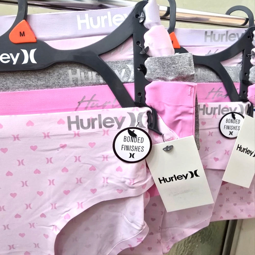NWT Hurley Beautiful 3PK Multicolor Briefs, SZs L & M. Bonded Finishes. $35 Each - Picture 3 of 12
